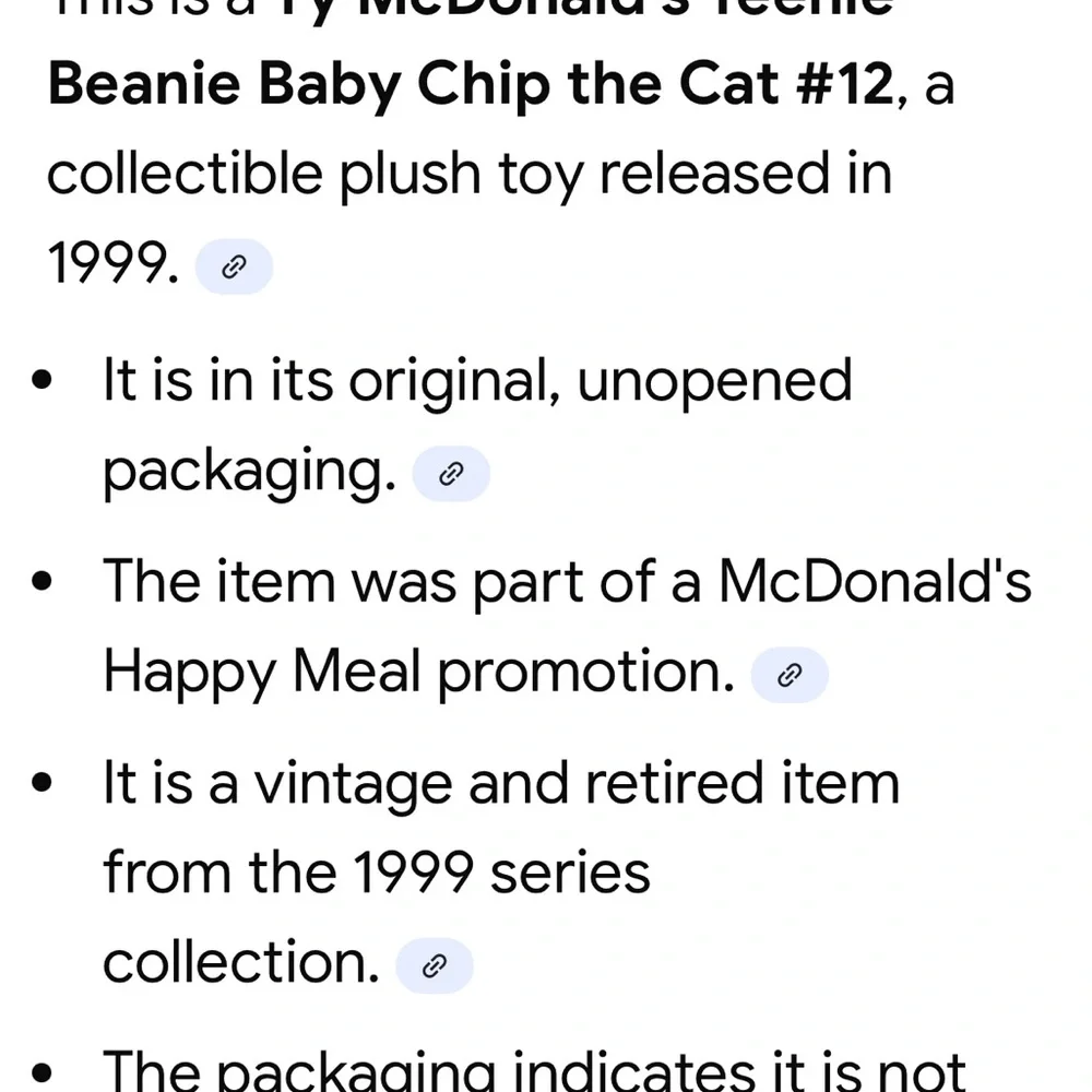 Ty Chip the Cat Toy - Pink Packaging
